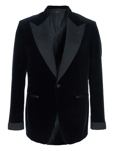 TOM FORD VELVET PEAK-LAPEL TUXEDO DINNER JACKET