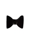 Tom Ford Velvet Plain Bow Tie In Black