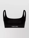 Tom Ford Stretch Lustrous Velour Signature Bralette Clothing