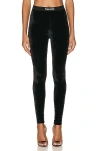 Tom Ford Black Logo-waistband Tights In Black