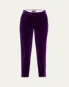 Tom Ford Velvet Slim-leg Ankle Cigarette Trousers