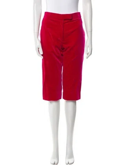 Pre-owned Tom Ford Velvet Straight Leg Pants In Pink