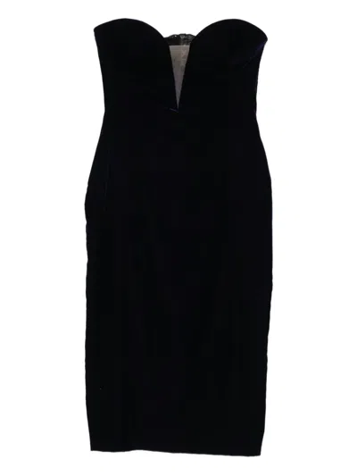 TOM FORD VELVET STRAPLESS DRESS