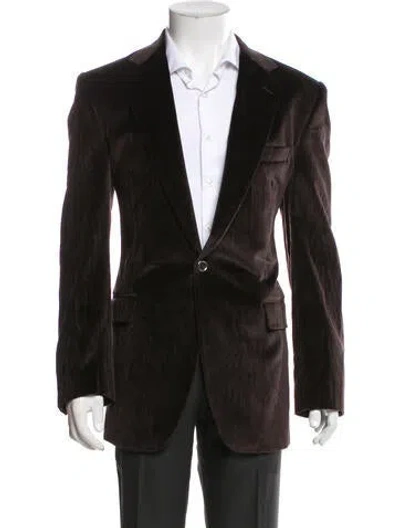 Pre-owned Tom Ford Velvet  Blazer In Brown