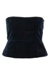 Tom Ford Velvet Strapless Top Fitted Silhouette