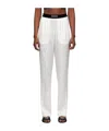 Tom Ford White Relaxed-fit Lounge Pants In Aw013 Ecru