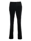 Tom Ford Pantalone In Velluto No Raso In Black