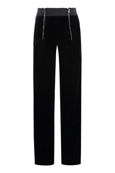 Tom Ford Velvet Trousers In Black