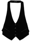 TOM FORD VELVET TUXEDO OPEN BACK WAISTCOAT