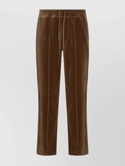 Tom Ford Velvet Waistband Trousers With Pockets And Side Pockets