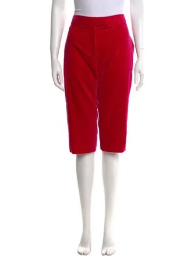 Pre-owned Tom Ford Velvet Wide Leg Pants In Pink