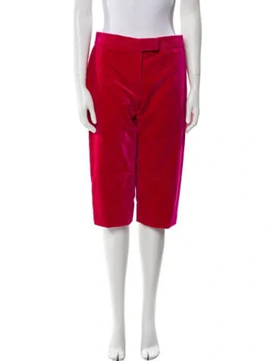 Pre-owned Tom Ford Velvet Wide Leg Pants In Pink