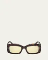 Tom Ford Venetia Rectangle Acetate Sunglasses