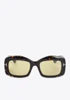 Tom Ford Venetia Square Sunglasses In Brown