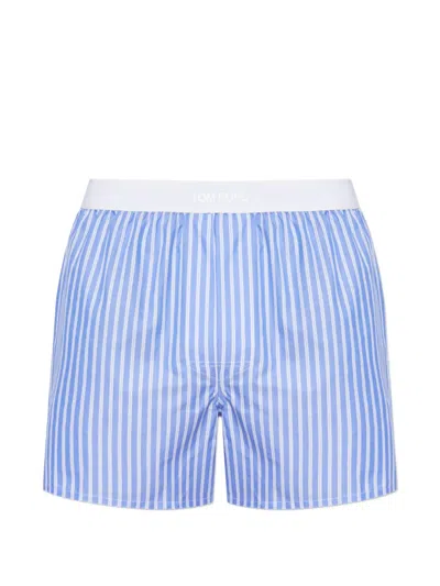 Tom Ford Vertical-stripe Boxer Shorts In Blue