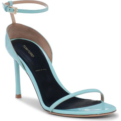 Tom Ford Vertigo Patent Leather Sandals In Blue