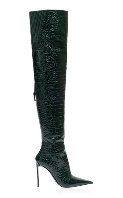 Tom Ford Vertigo Thigh High Boot In Green