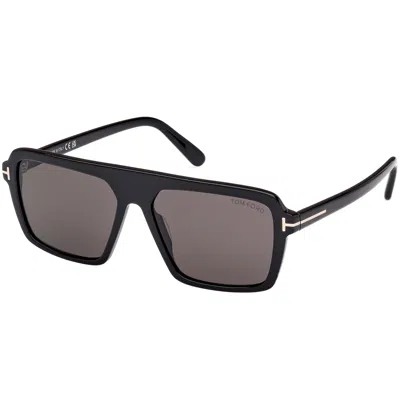 Tom Ford Eyewear Vincent Pilot-frame Sunglasses In Black