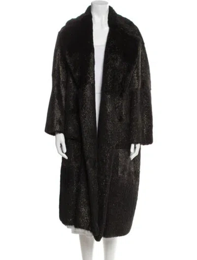 Pre-owned Tom Ford Vintage Fur Coat In Black