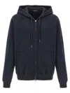 Tom Ford Navy Blue Vintage Hoodie In Blue