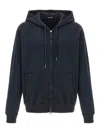 Tom Ford Navy Blue Vintage Hoodie In Blue