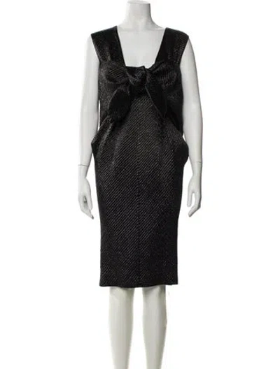 Pre-owned Tom Ford Vintage Midi Length Dress In Black