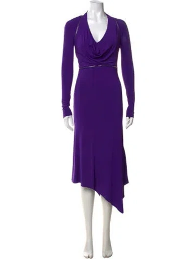 Pre-owned Tom Ford Vintage Midi Length Dress In Purple