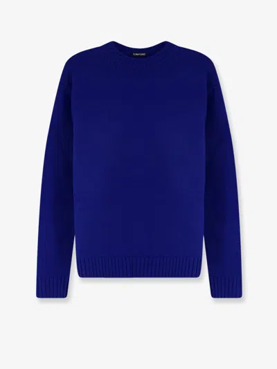 Tom Ford Virgin Wool And Cashmere Sweater In Transparent