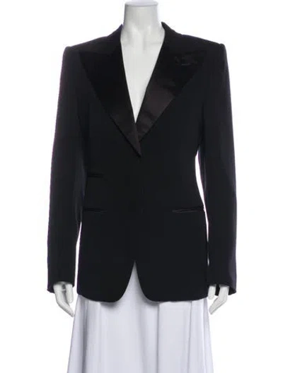Pre-owned Tom Ford Virgin Wool Blazer In Black