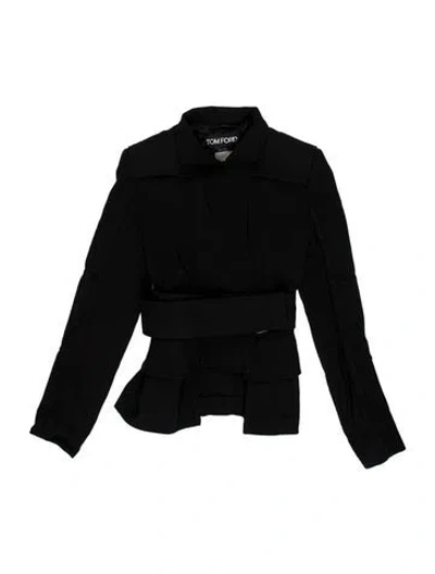 Pre-owned Tom Ford Virgin Wool Blazer In Black