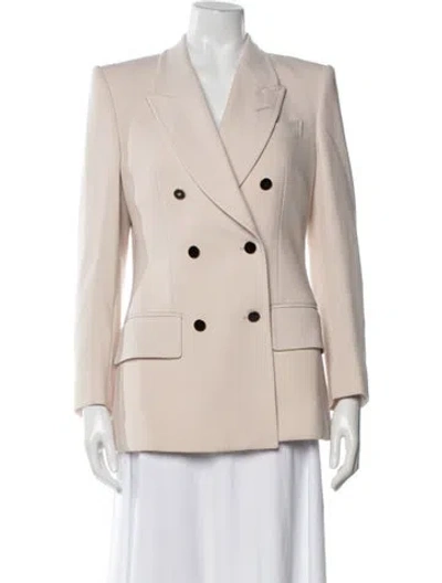 Pre-owned Tom Ford Virgin Wool Blazer In Neutral