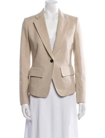 Pre-owned Tom Ford Virgin Wool Blazer In Neutral