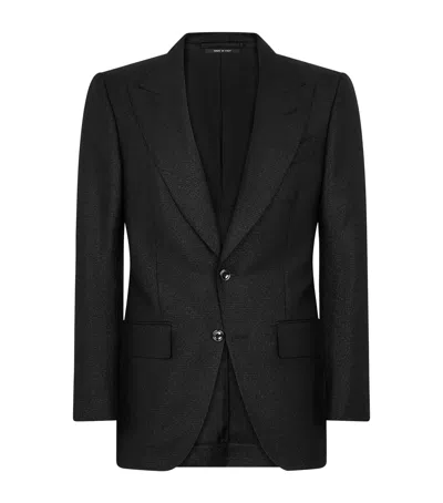 Tom Ford Virgin Wool-blend Dyllan Blazer In Black