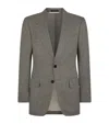 Tom Ford Virgin Wool-blend Houndstooth Shelton Blazer In Brown