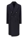Tom Ford Virgin Wool Coat In Blue