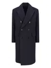 Tom Ford Virgin Wool Coat In Blue