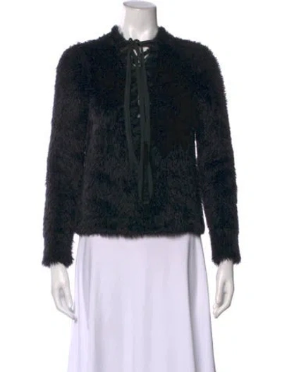 Pre-owned Tom Ford Virgin Wool Crew Neck Sweater In Black