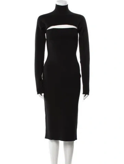 Pre-owned Tom Ford Virgin Wool Dress Set In Black