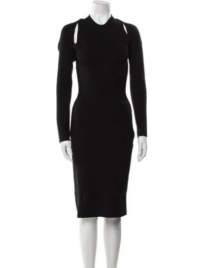 Pre-owned Tom Ford Virgin Wool Dress Set W/ Tags In Black