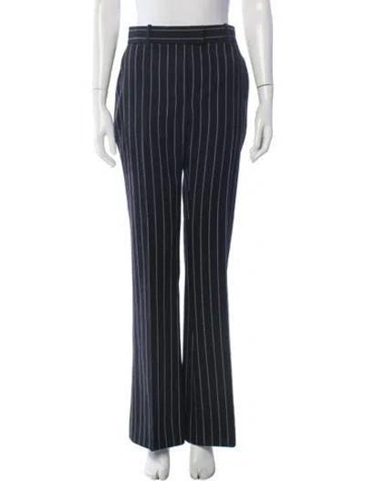 Pre-owned Tom Ford Virgin Wool Flared Pants In Black