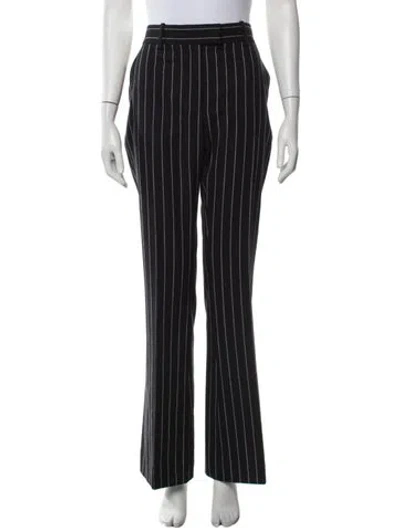 Pre-owned Tom Ford Virgin Wool Flared Pants In Black