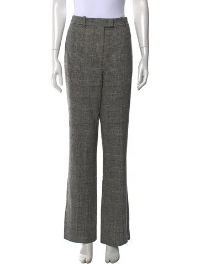 Pre-owned Tom Ford Virgin Wool Flared Pants In Gray