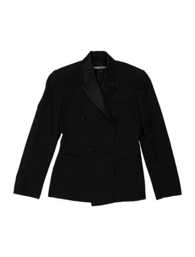 Pre-owned Tom Ford Virgin Wool Jacket In Black
