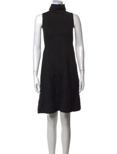 Pre-owned Tom Ford Virgin Wool Knee-length Dress In Black