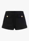 Tom Ford Blue Virgin Wool Bermudas In Blue