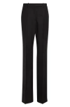 Tom Ford Sharp Wool Pants With Pleats In Black