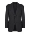 Tom Ford Stretch-wool Flannel Suit Jacket In Black