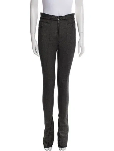 Pre-owned Tom Ford Virgin Wool Skinny Leg Pants In Gray