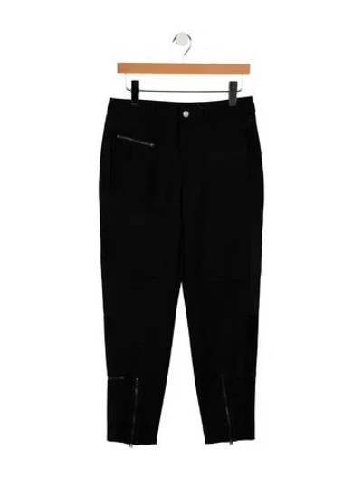 Pre-owned Tom Ford Virgin Wool Straight Leg Pants In Black