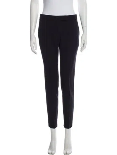 Pre-owned Tom Ford Virgin Wool Straight Leg Pants In Blue